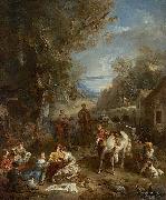 Francois Lemoyne Picnic During the Hunt oil painting